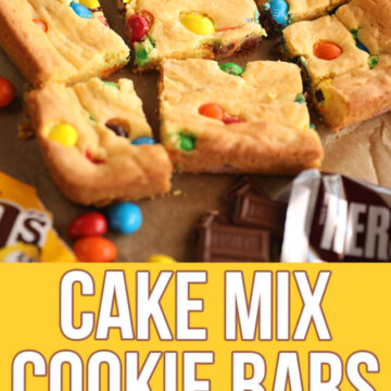 Cake Mix Cookie Bars - image for Pinterest