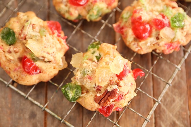 Old Fashioned Fruitcake Cookies