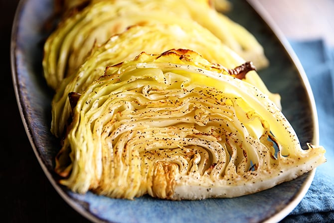 Easy Roasted Cabbage