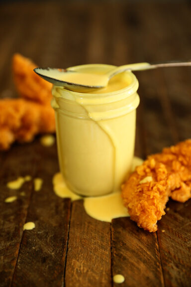 Honey Mustard Dressing in a Jar.