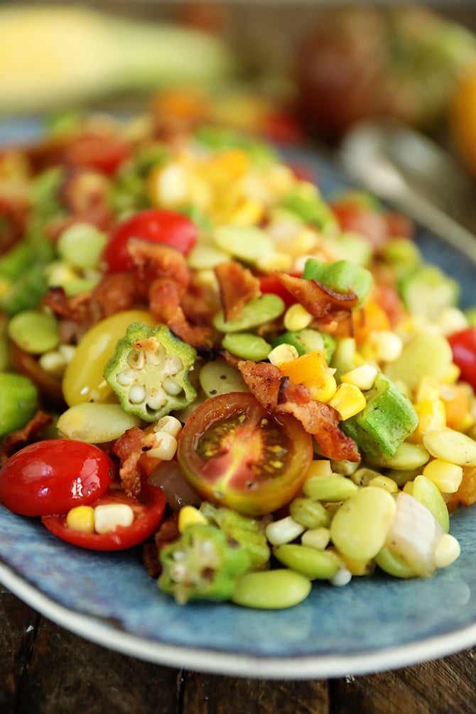 The Bitten Word: Cooking with Bacon Grease + Late-Summer Succotash