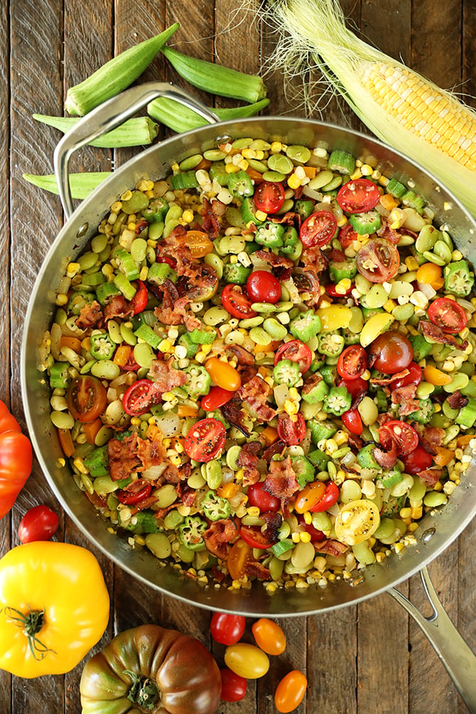 The Bitten Word: Cooking with Bacon Grease + Late-Summer Succotash