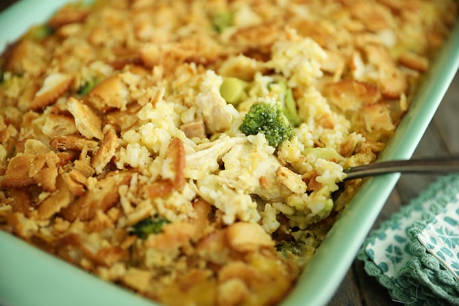 Broccoli Cheese Chicken Casserole