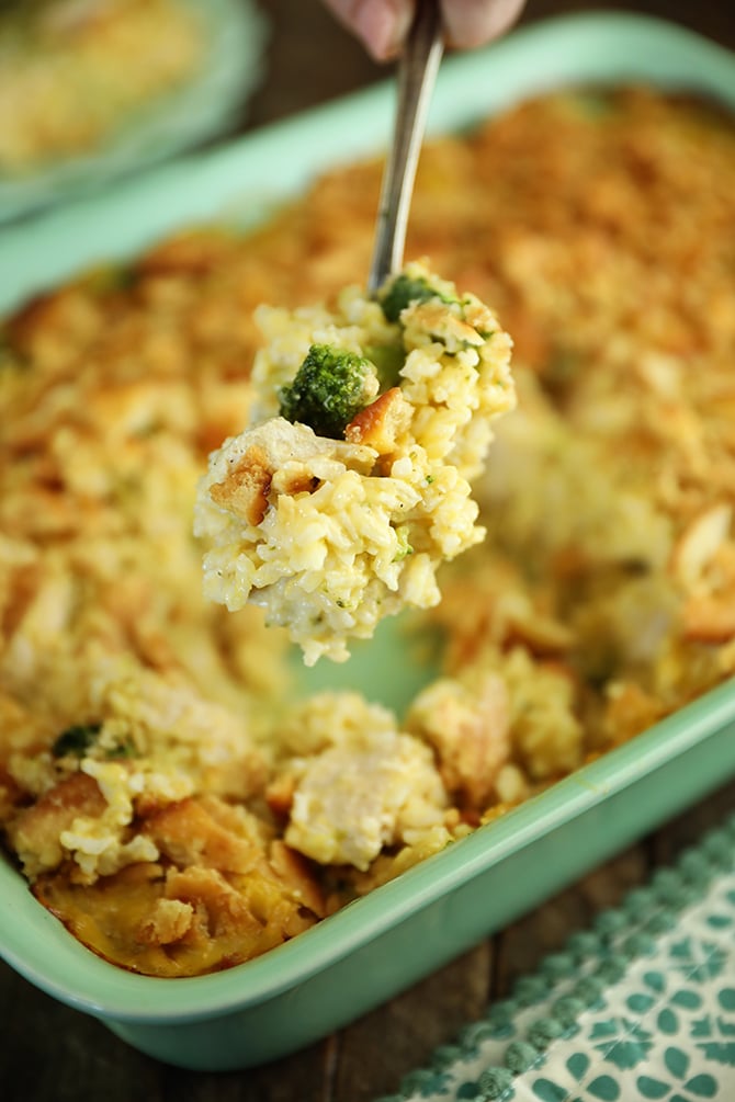 Broccoli Cheese Chicken Casserole Southern Bite