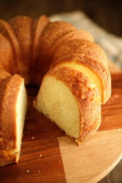 Slices of Buttermilk Pound Cake