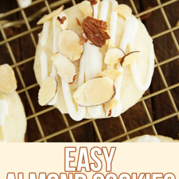 Easy Almond Cookie - image for Pinterest