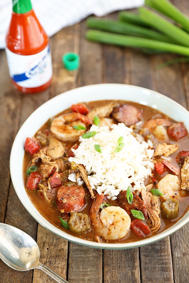 Chicken sausage outlet shrimp gumbo