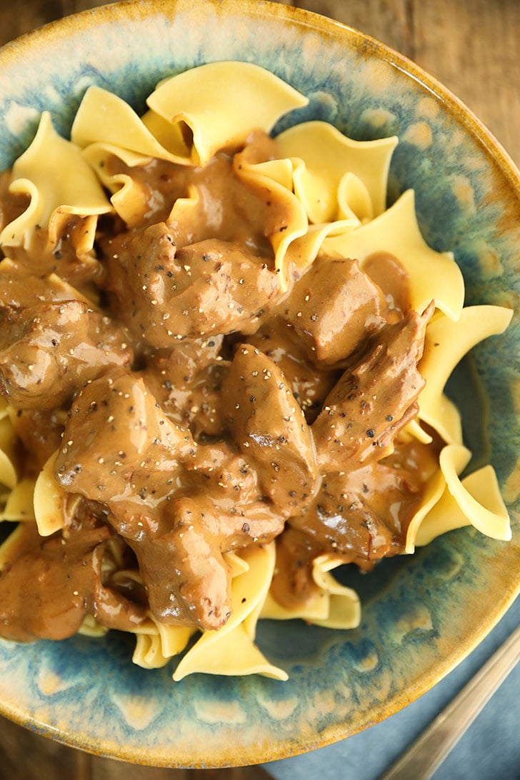 Slow Cooker Beef Stroganoff for Two - Peyton's Momma™