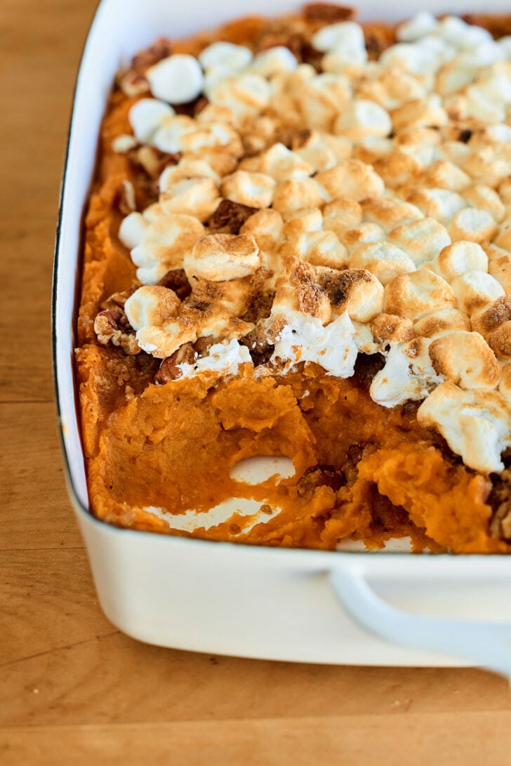 Ultimate Sweet Potato Casserole with serving missing.