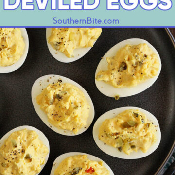 Classic Southern Deviled Eggs - image for Pinterest.