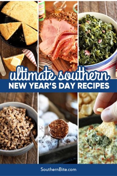 Ultimate Southern New Year's Day Recipes Image for Pinterest.