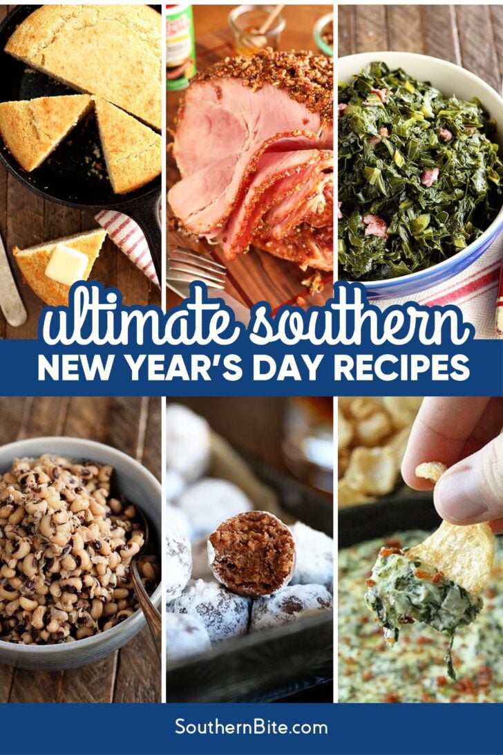 Ultimate Southern New Year's Day Recipes Image for Pinterest.