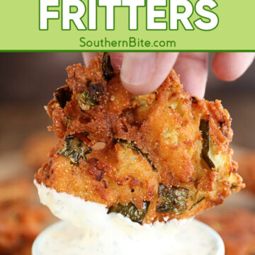 Fried Pickle Fritters - image for Pinterest.