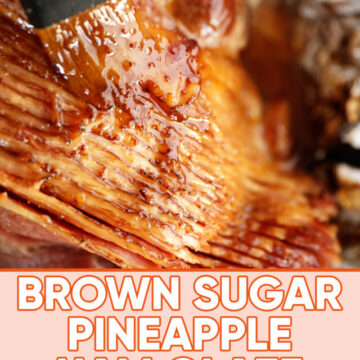 Brown Sugar Pineapple Ham Glaze - image for Pinterest.