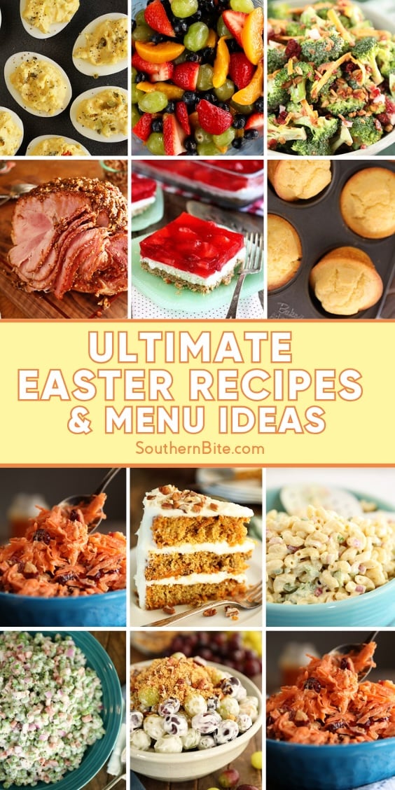 Ultimate Easter Recipes & Menu Ideas Image for Pinterest.