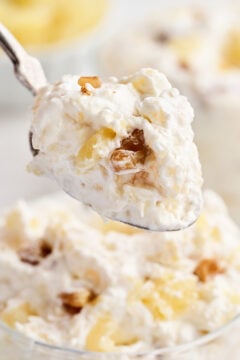 Spoonful of Pineapple Walnut Salad.