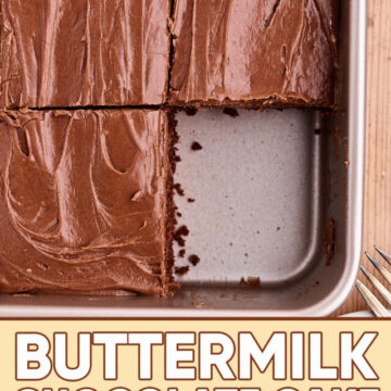 Buttermilk Chocolate Cake - image for Pinterest.
