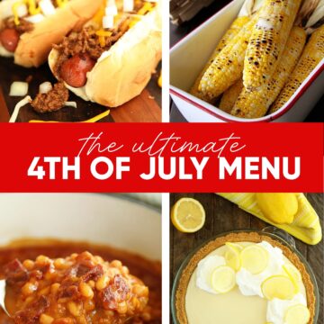 The Ultimate 4th of July Menu Image for Pinterest.