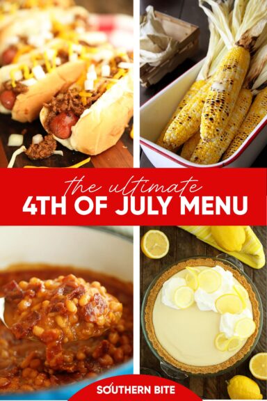 The Ultimate 4th of July Menu Image for Pinterest.