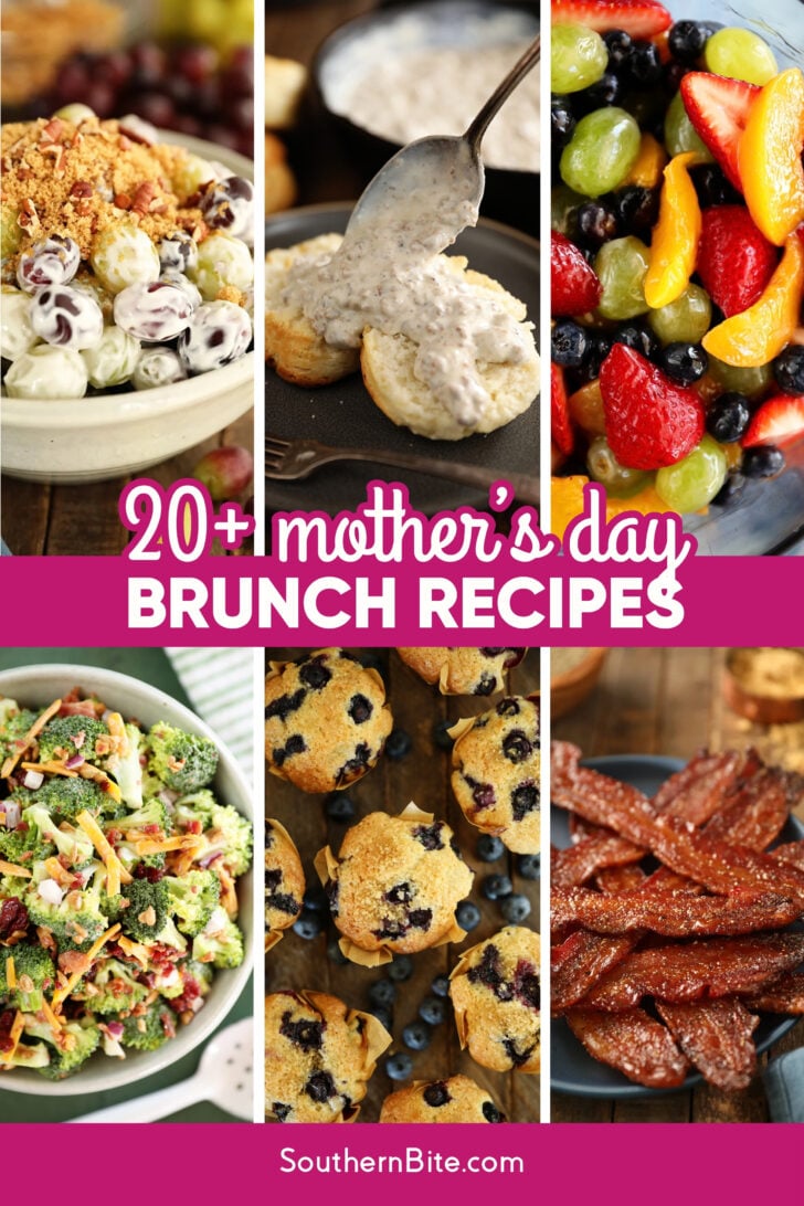 20+ Mother's Day Brunch Recipes Image for Pinterest.