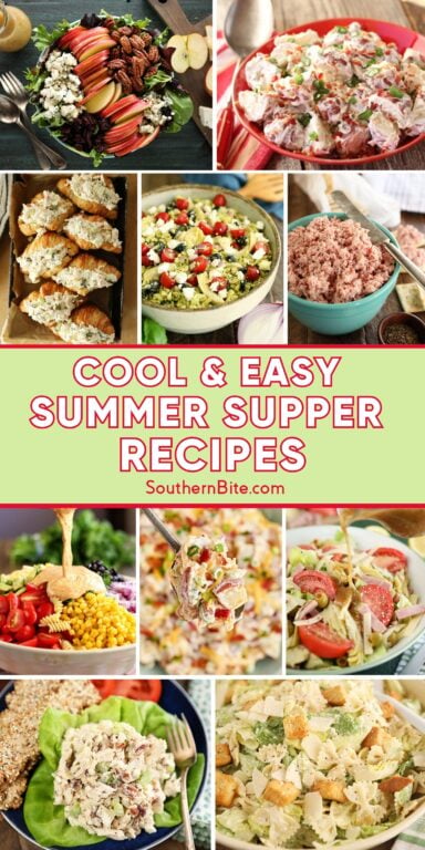 Cool & Easy Summer Supper Recipes Image for Pinterest.