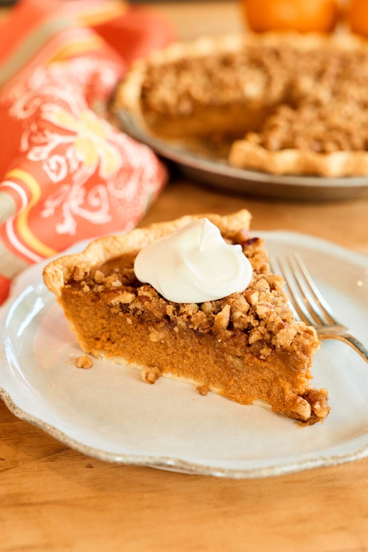 Slice of Pumpkin Pie.