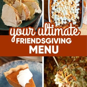 Your Ultimate Friendsgiving Menu Image for Pinterest.