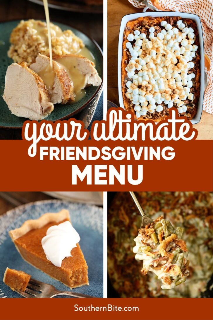 Your Ultimate Friendsgiving Menu Image for Pinterest.