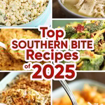 Collage of top recipes from 2025.